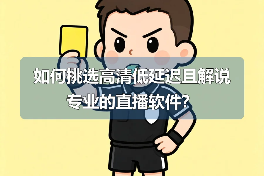 如何挑选高清低延迟且解说专业的直播软件?